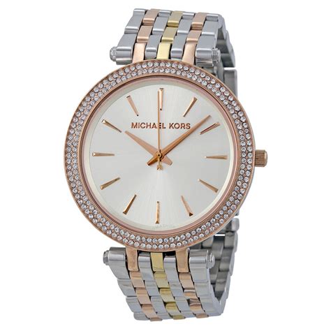 michael kors tri color ladies watch|Michael Kors darci.